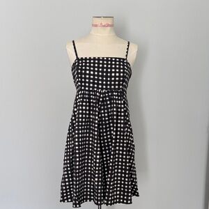 Hutch Bennet Black and White Gingham Romper